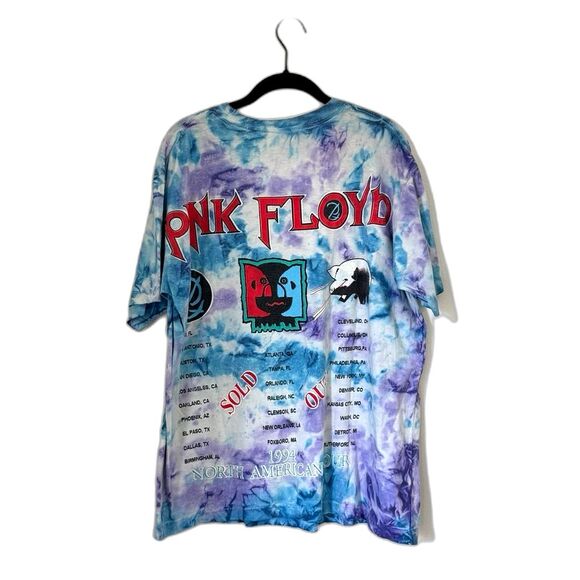 Vintage Pink Floyd 1994 The Division Bell Tie-Dye Tour Tee Size XL - Picture 2 of 4